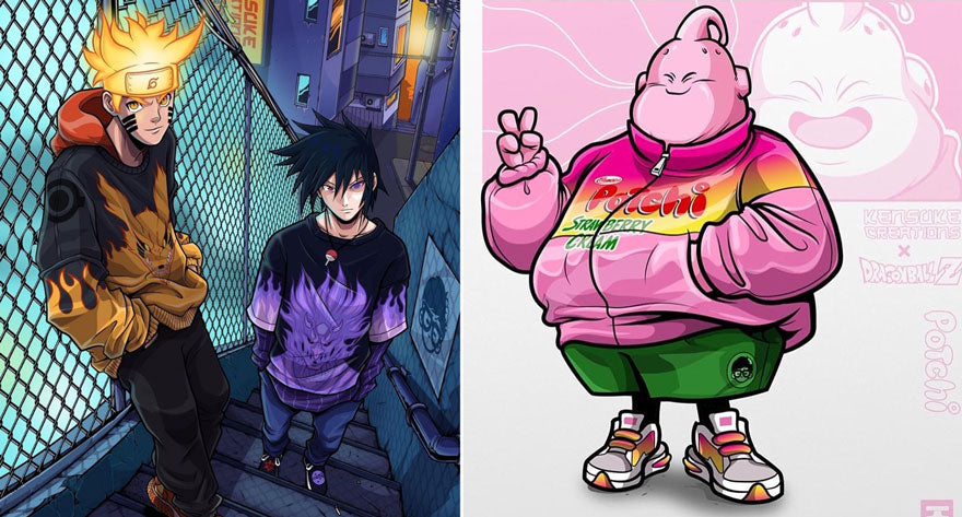 Anime characters streetwear HD wallpapers  Pxfuel