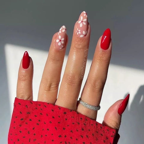 Bridal Glossy Glitter Medium Press On Nails #460 – Nails Aashu