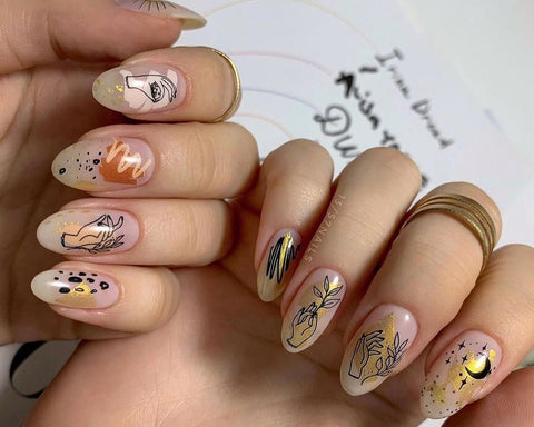 Designer Nail Sticker - LV Mix