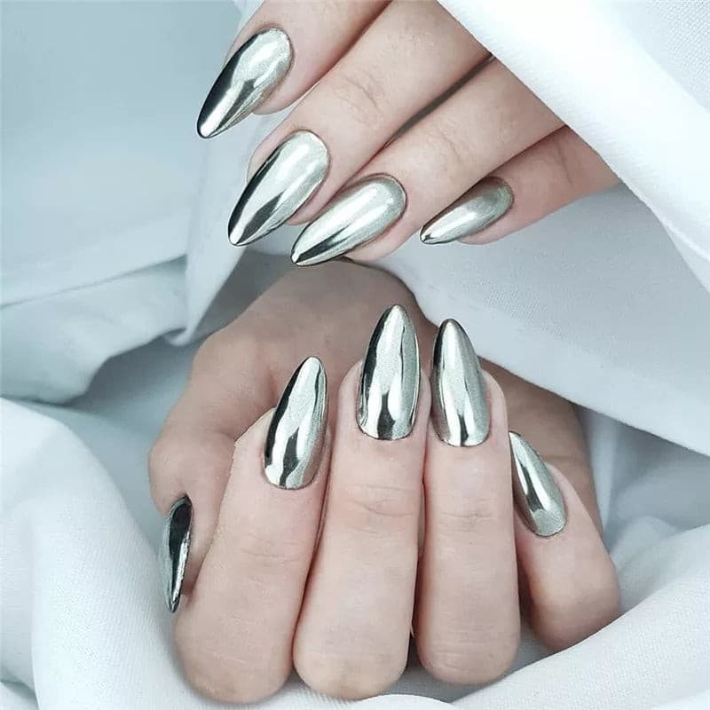 silver Chrome Nail Powder 5g