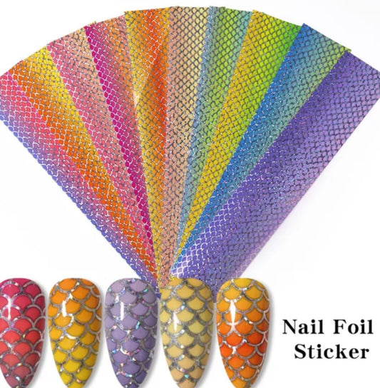 Check Out Leopard Lace Iridescent Nail Foils at an Affordable Price