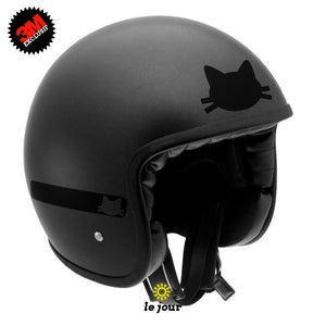 G Kat Noir Reflechissant 3m Homologue Casque Moto Stikare Com