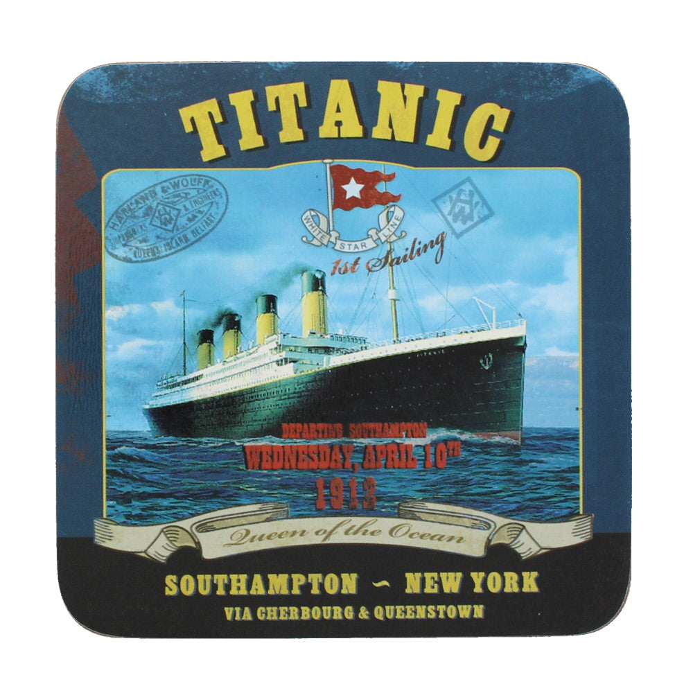 Titanic Southampton to New York Drinks Coaster | National Museums Liverpool  Shop