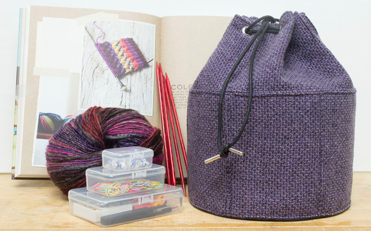 Bucket Knitting Bags, Cinch Project Bags – kmaccollbags