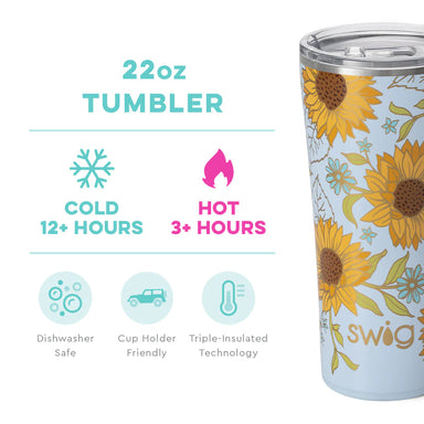 Swig Life - Sunflower Sunkissed Travel Mug (22oz)