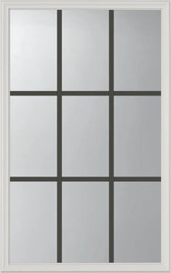 Grills Between Glass 9 Lite Glass and Frame Kit (Half Lite 22