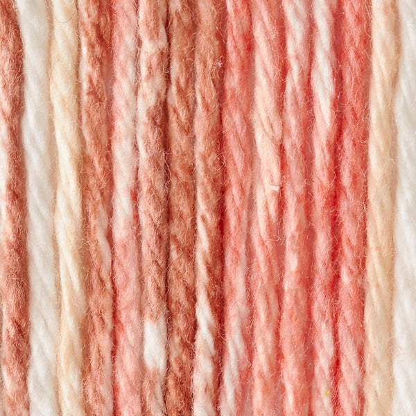 Lily Sugar'N Cream Tea Rose Yarn - 6 Pack of 71g/2.5oz - Cotton - 4 Medium  (Worsted) - 120 Yards - Knitting/Crochet