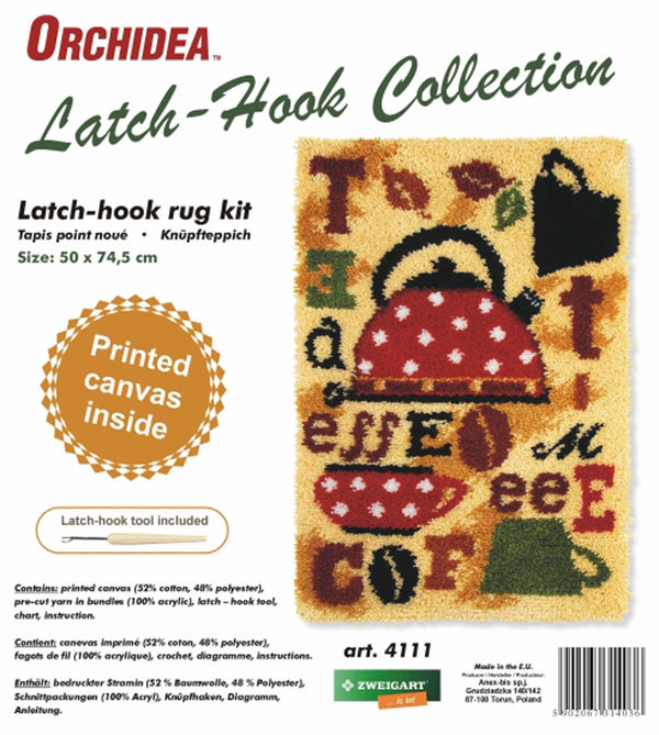 Orchidea Latch-hook Kit on canvas Pansy 4086