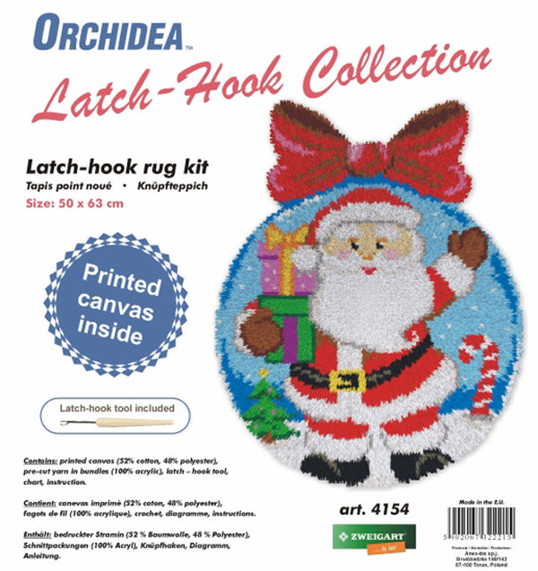 Orchidea Latch hook cushion kit Santa Claus 4095 - Assorted Pre