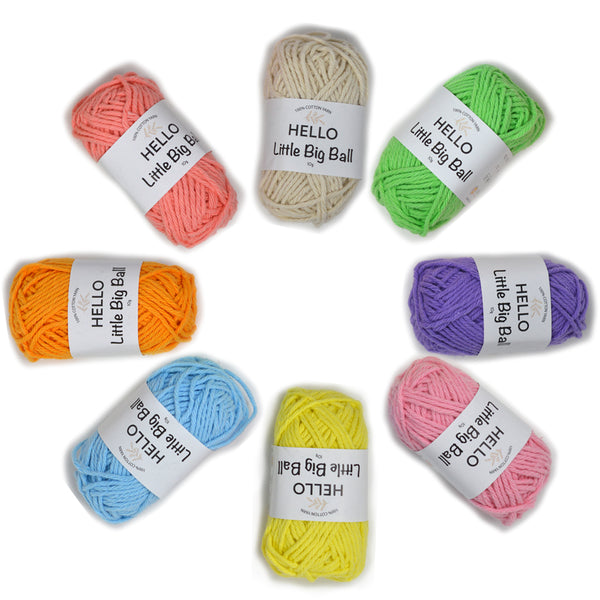 Punch Needle Yarn Kit / %100 Cotton Yarns / 8 Pieces Yarn Pack / Punch  Needle Yarn / Cotton Amigurumi Yarn / Crochet Yarn 