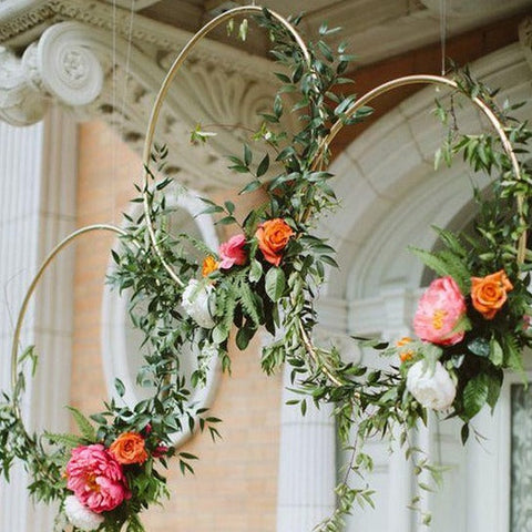 hanging flowers weddings