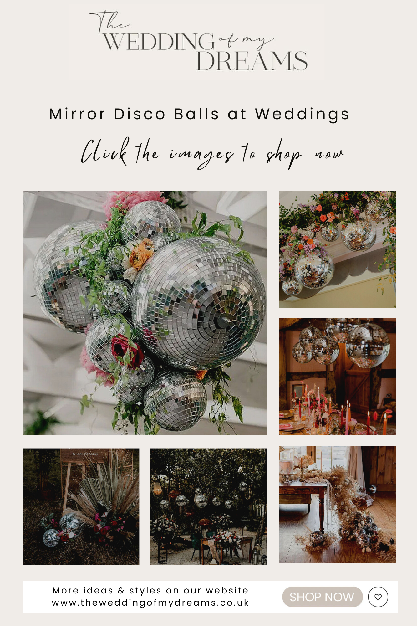 The Best Disco Ball Wedding Decorations - For Sale