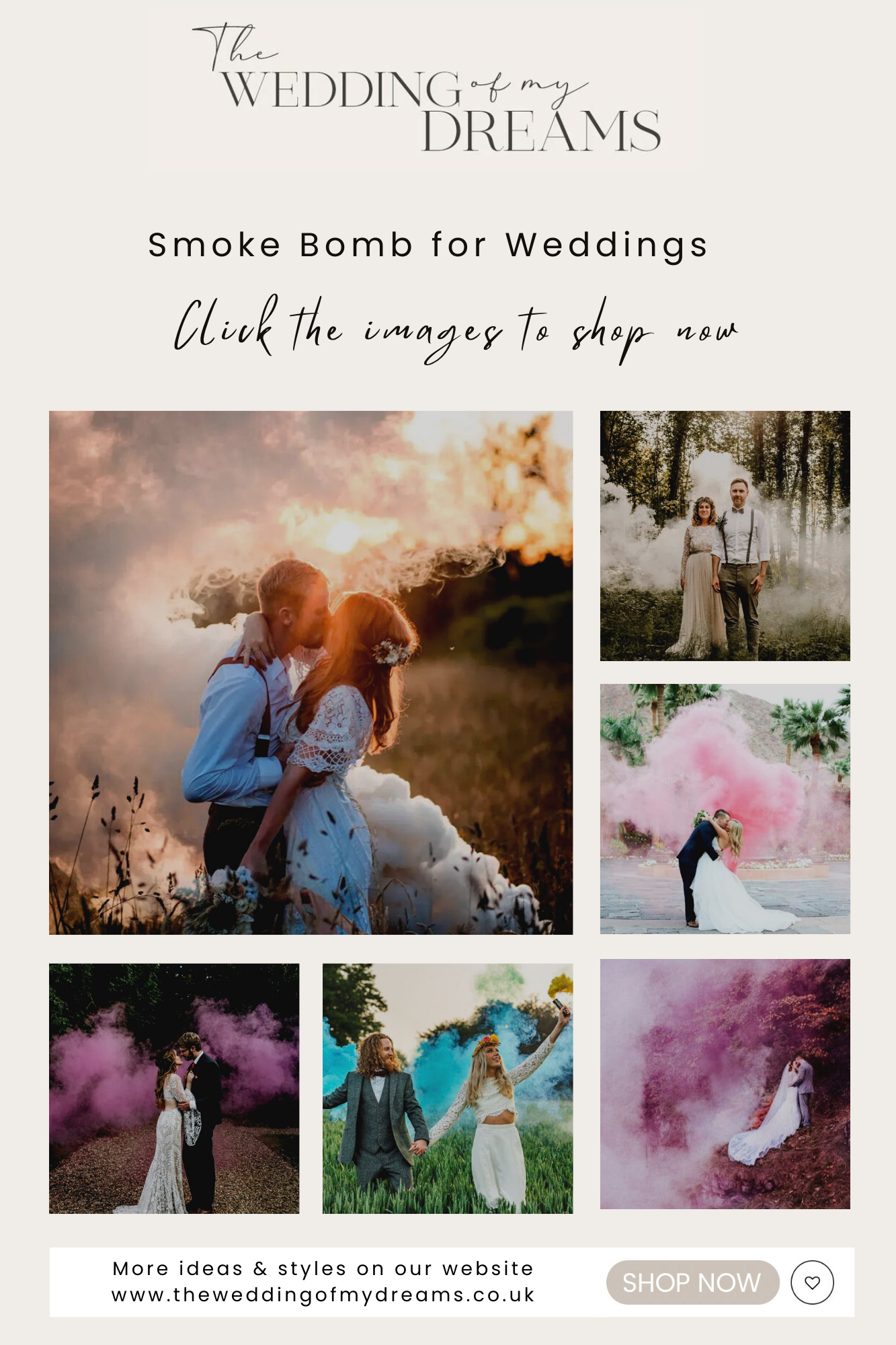 Wedding Smoke Bombs