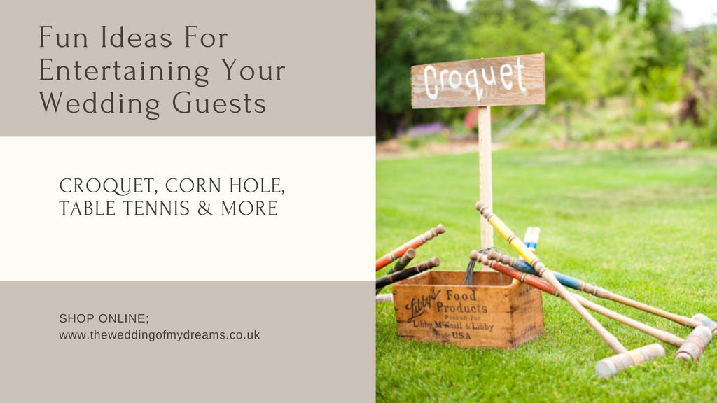 entertaining wedding guests with games