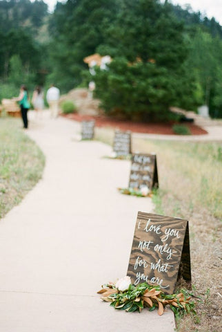 wedding ceremony signs