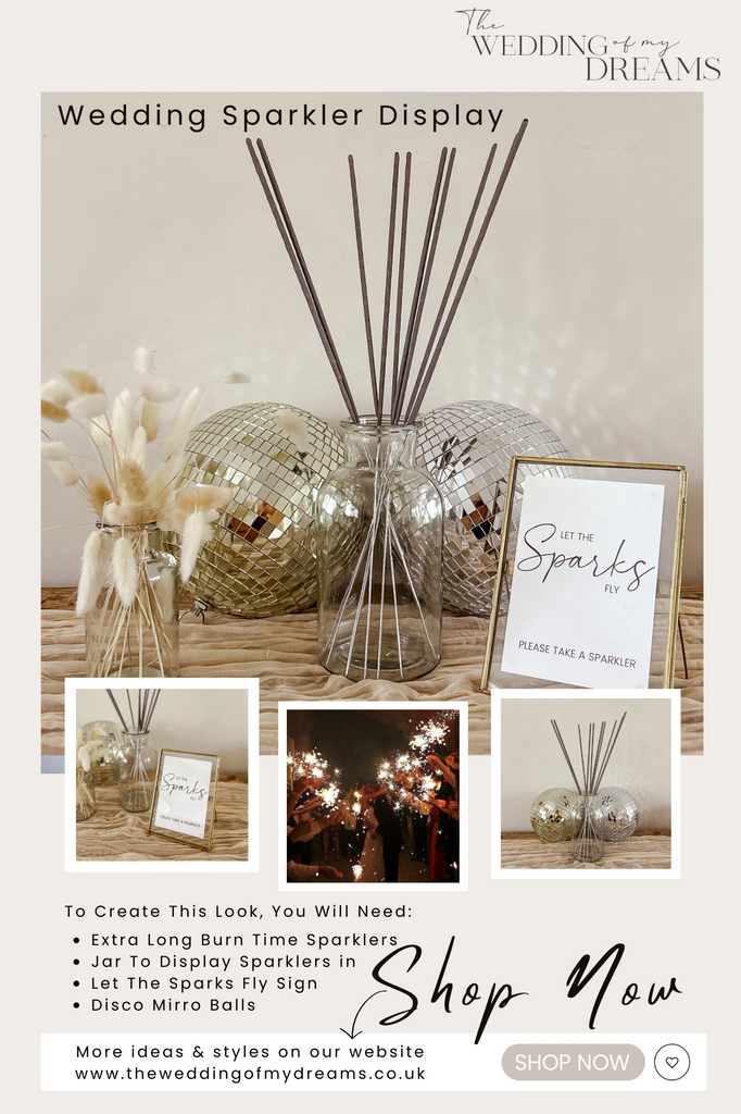 wedding sparklers displays and where to buy