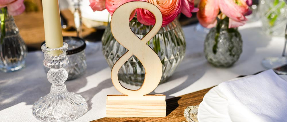 wedding table number holders