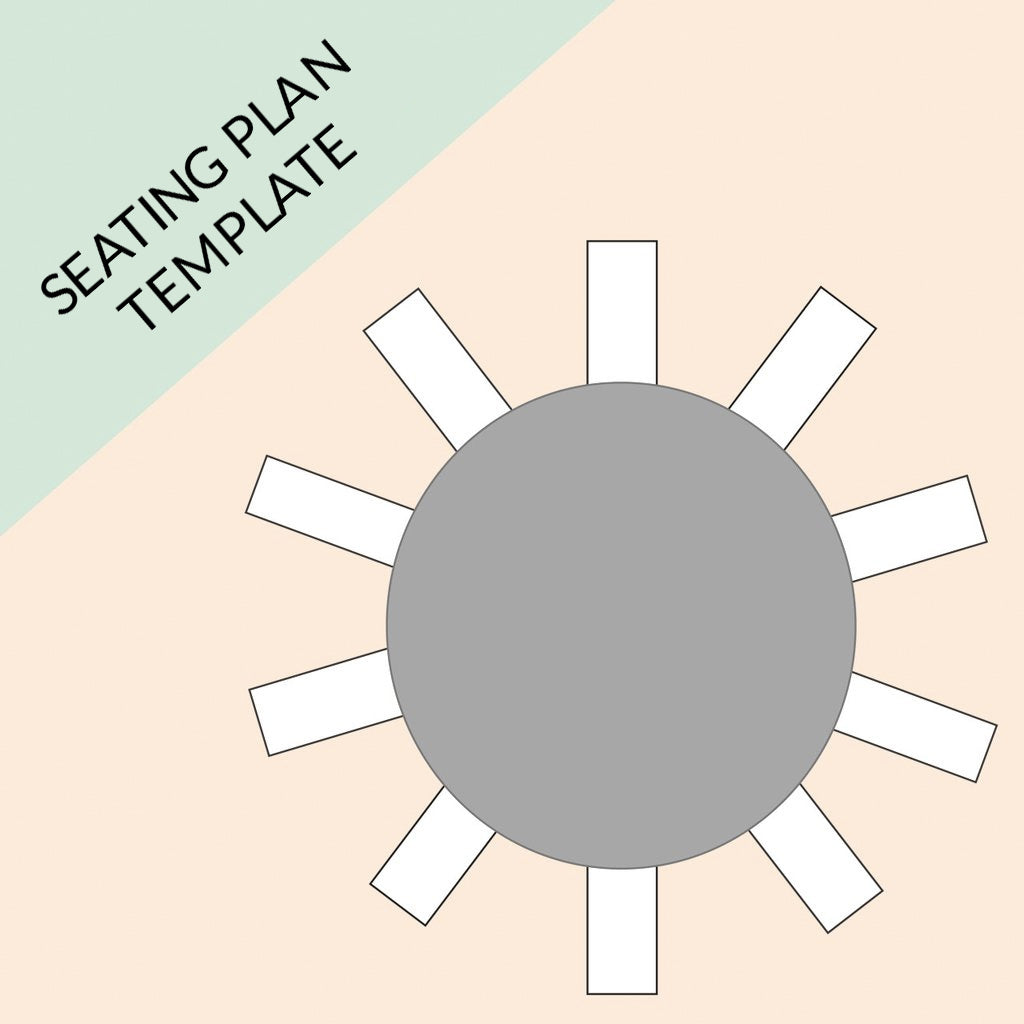 Rectangular Table Seating Chart Template