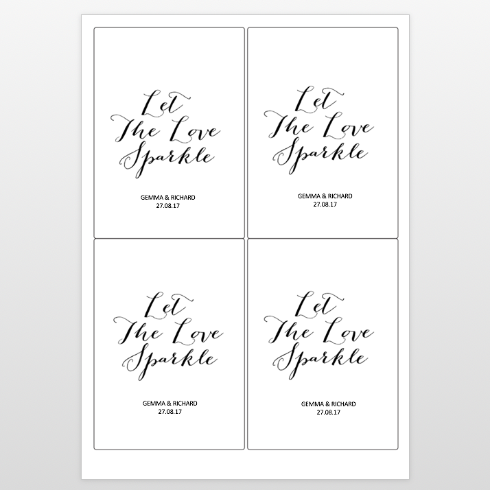 Let Love Sparkle Free Printable - Free Printable Templates