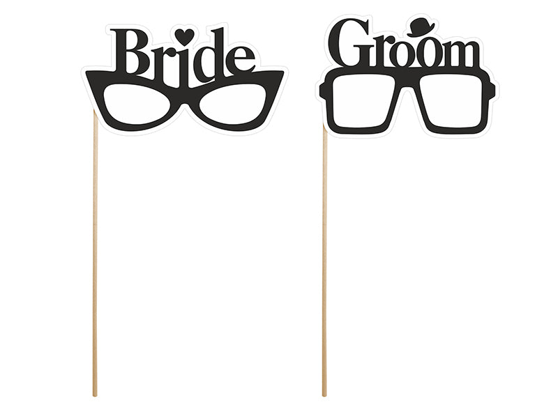 Photo Booth Props Bride And Groom Glasses The Wedding Of My Dreams