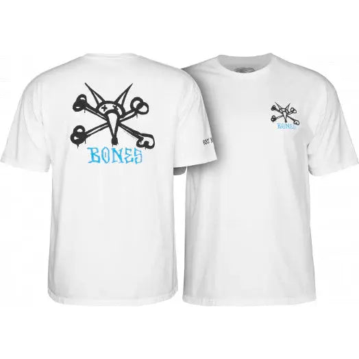 Powell Peralta Rat Bones Tee - White – Boardomshop