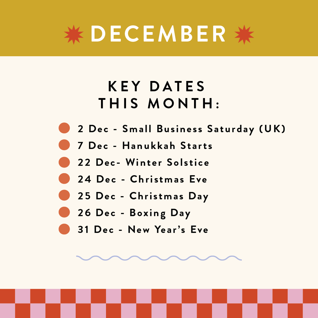 Key Dates for your Calendar December 2023