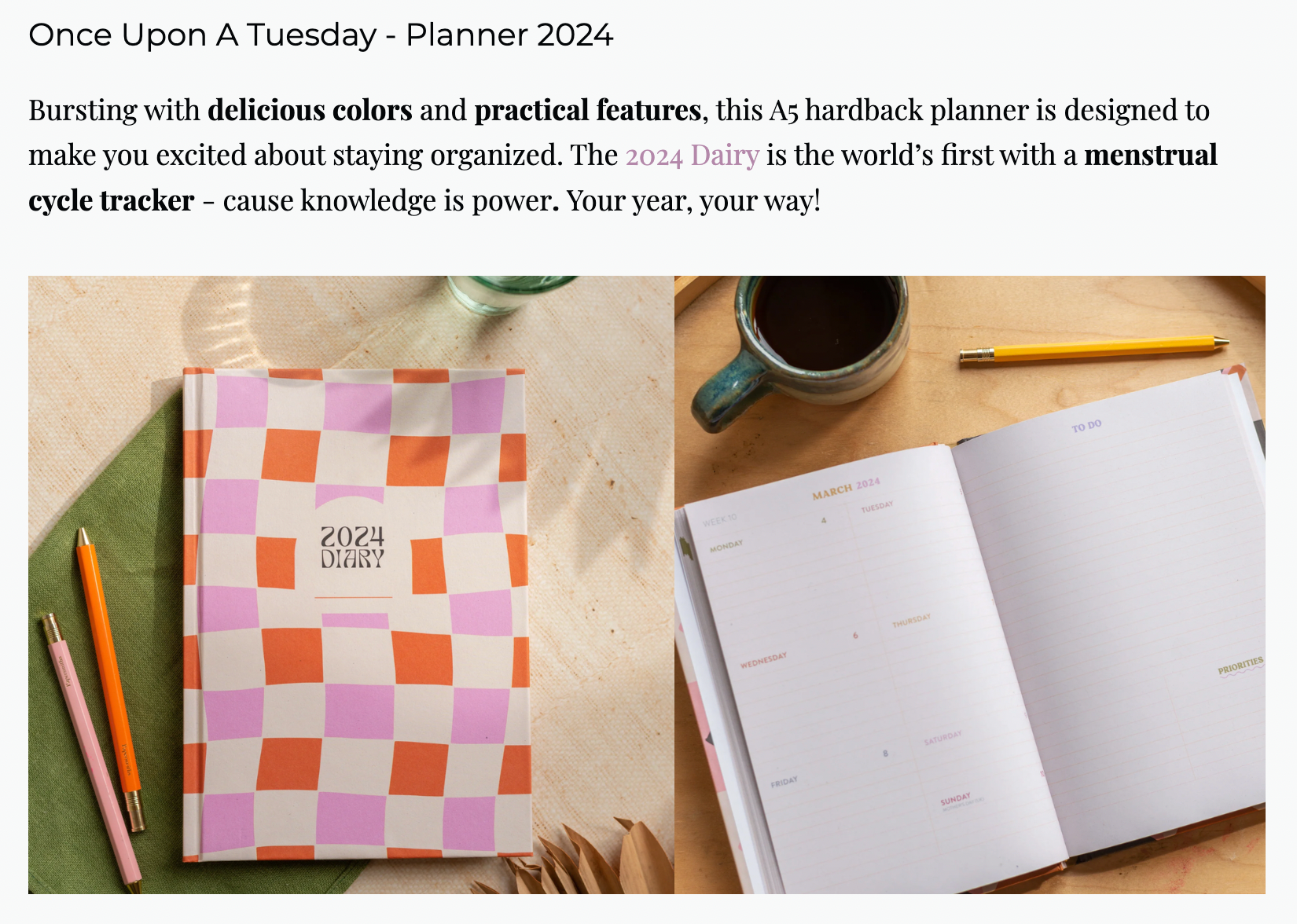 design hunger online PR feature for Once Upon a Tuesday
