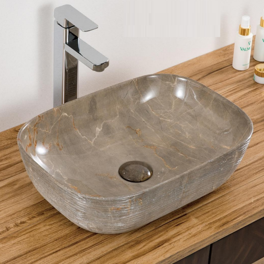 Table Top/Over Counter Wash Basin/Vessel Sink 46 X 33 X 13 Cm - Bath Outlet