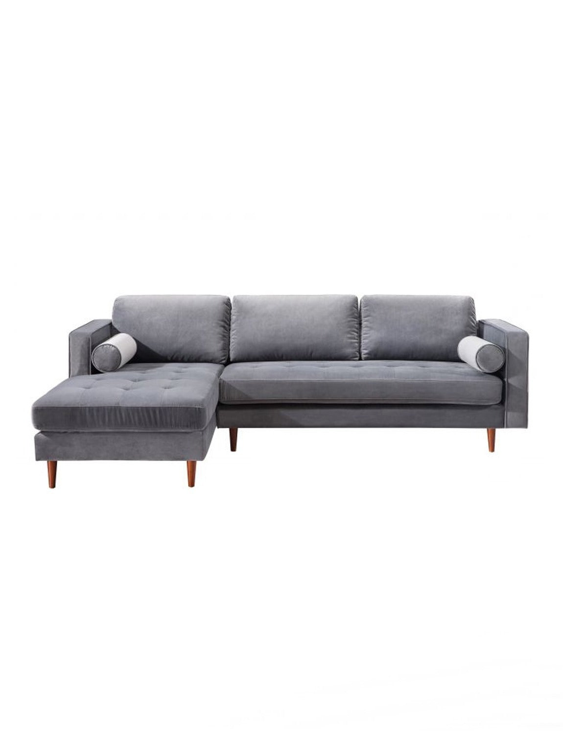 Cami Gray Corner Sofa Left Side