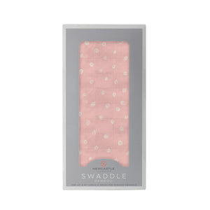 Pink Pearl Polka Dot Swaddle - Peanut and Honey