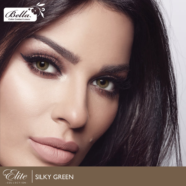 Bella Color Contact Lenses Elite Silky Green