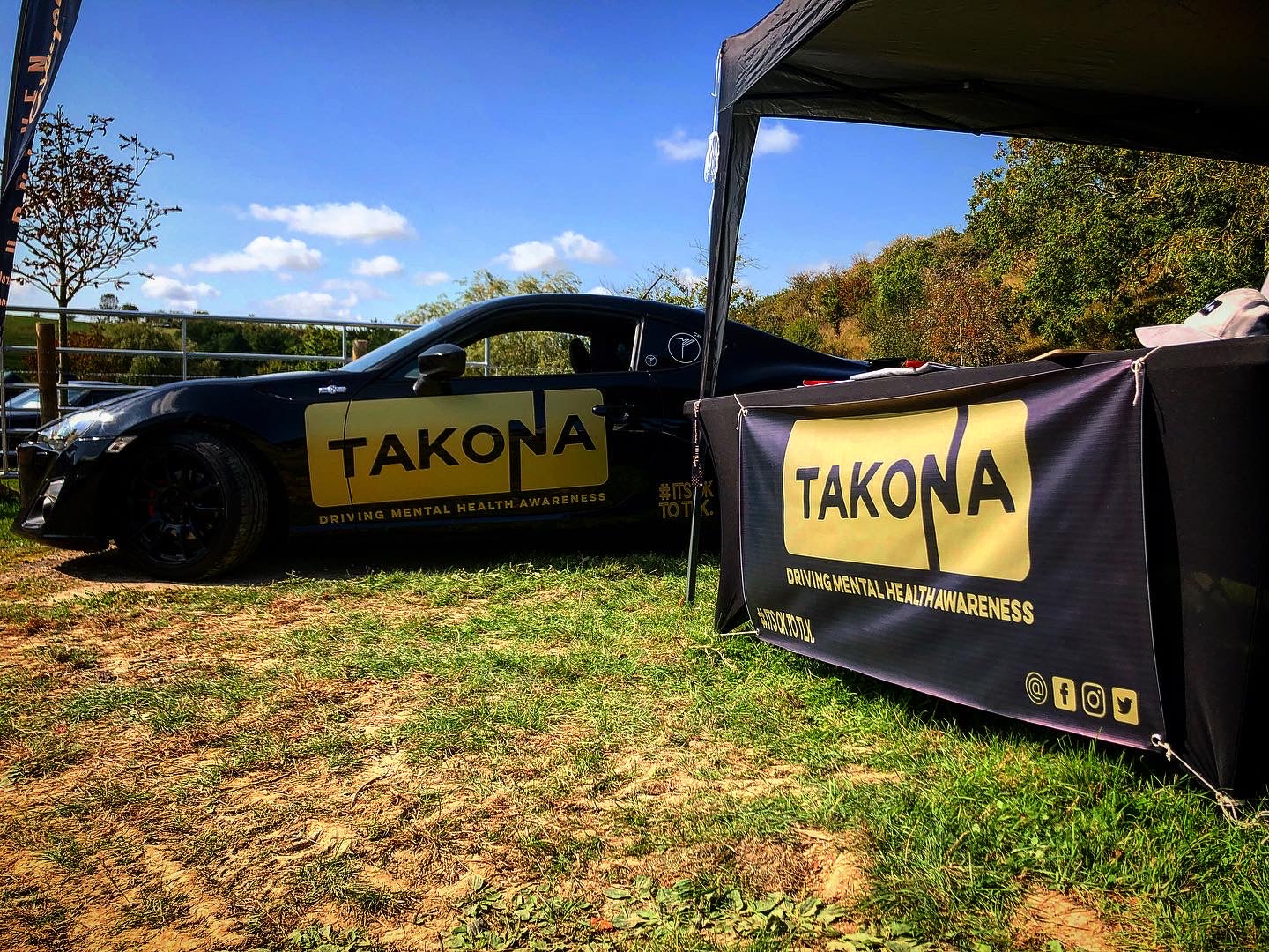 Takona Stand at Fuel Fest with the Black Takona GT86