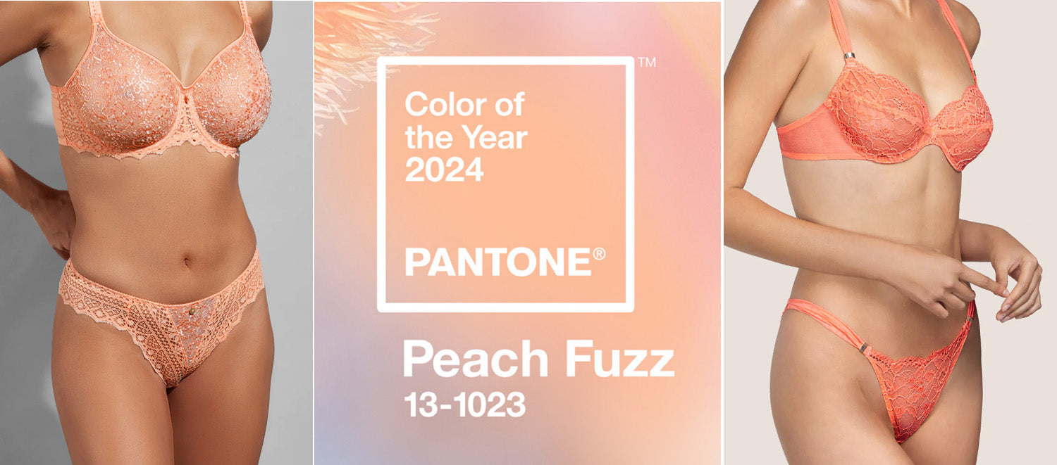 Lingerie trens 2024- peach fuzz