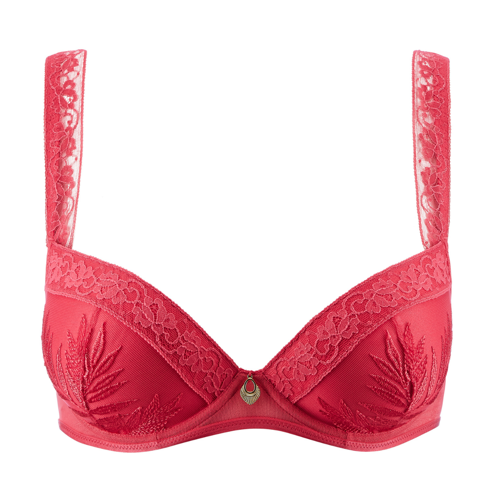 Aubade Parenthese Tropicale Moulded Plunge Bra in Joy | Caroline ...