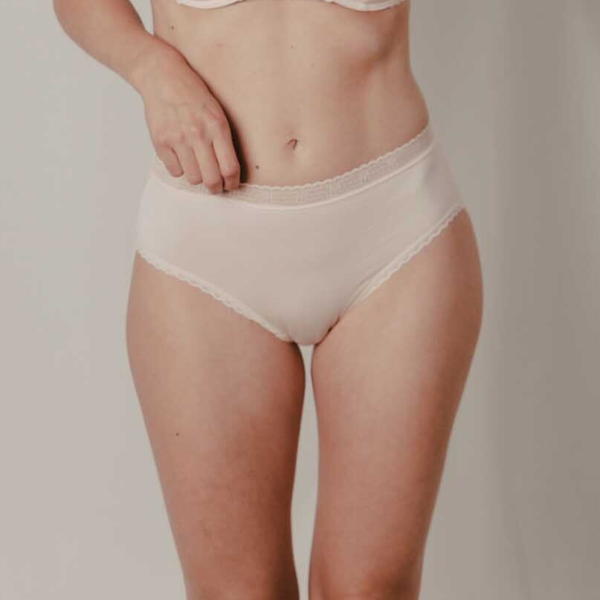 GABY Nude lace high waisted briefs