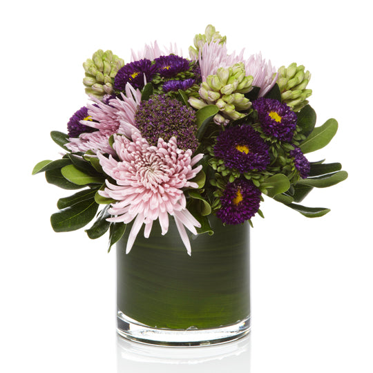 Purple Garden Mix by H.Bloom, featuring fresh lavender-colored and dark purple blooms.