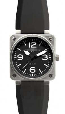 Custom Watch Dial BR01-92-Steel-Black