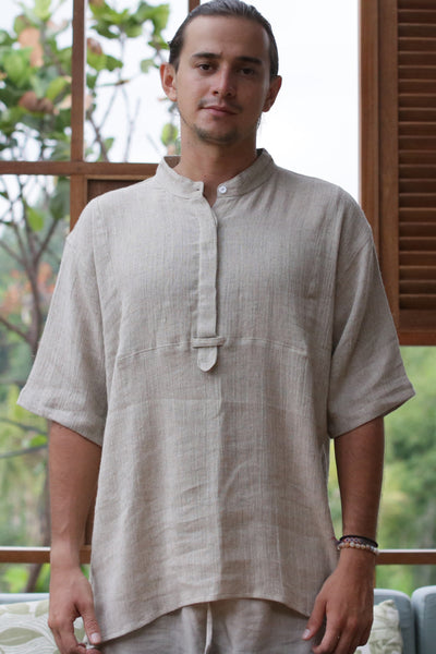 RIN  Linen kimono jacket for men – Mezzoroni