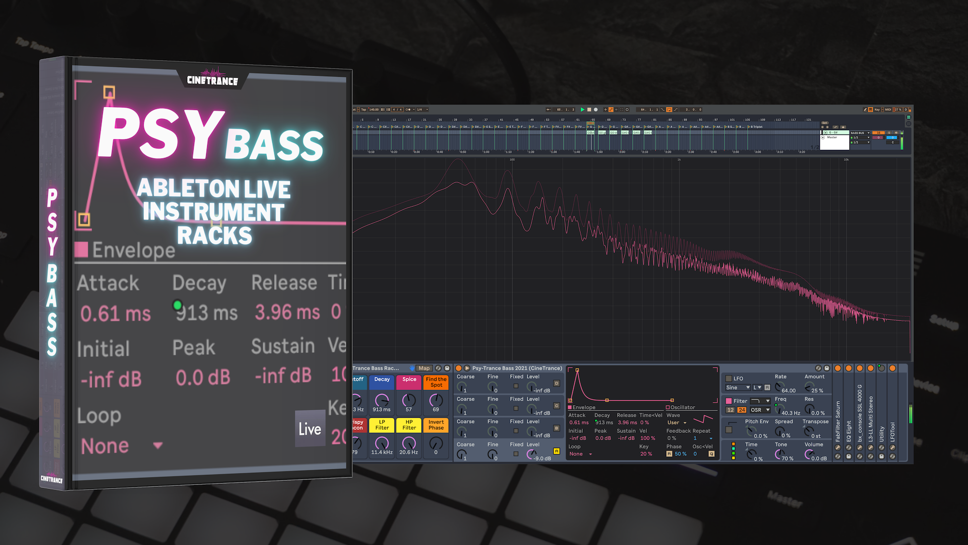 PsyBass - Ableton Live Racks For Operator (Flyer Product)