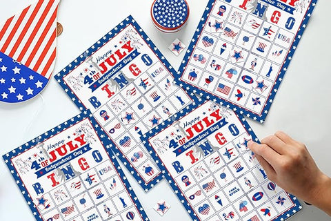 Bingo for 4th of July_Patriotic Bingo_How to Throw the Best 4th of July BBQ_Riles & Bash