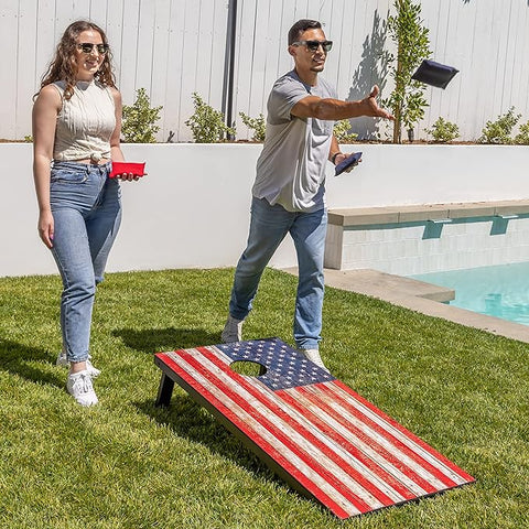 Corn Hole Game for 4th of July_How to Throw the Best 4th of July BBQ_Riles & Bash