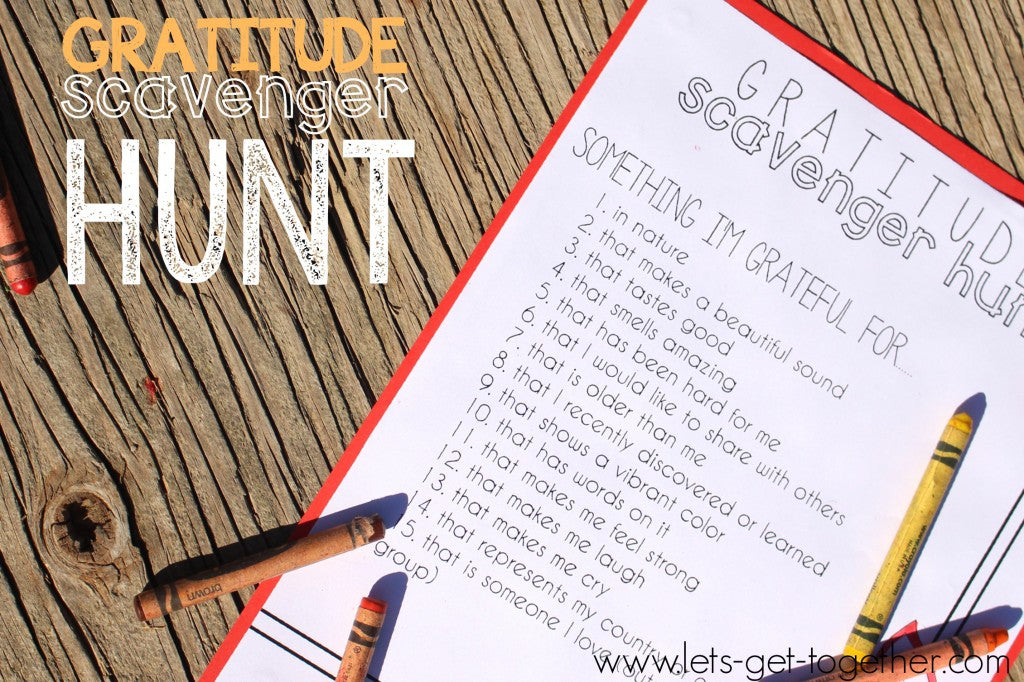 Gratitude Scavenger Hunt