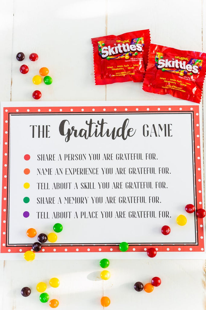 Gratitude Skittles Game