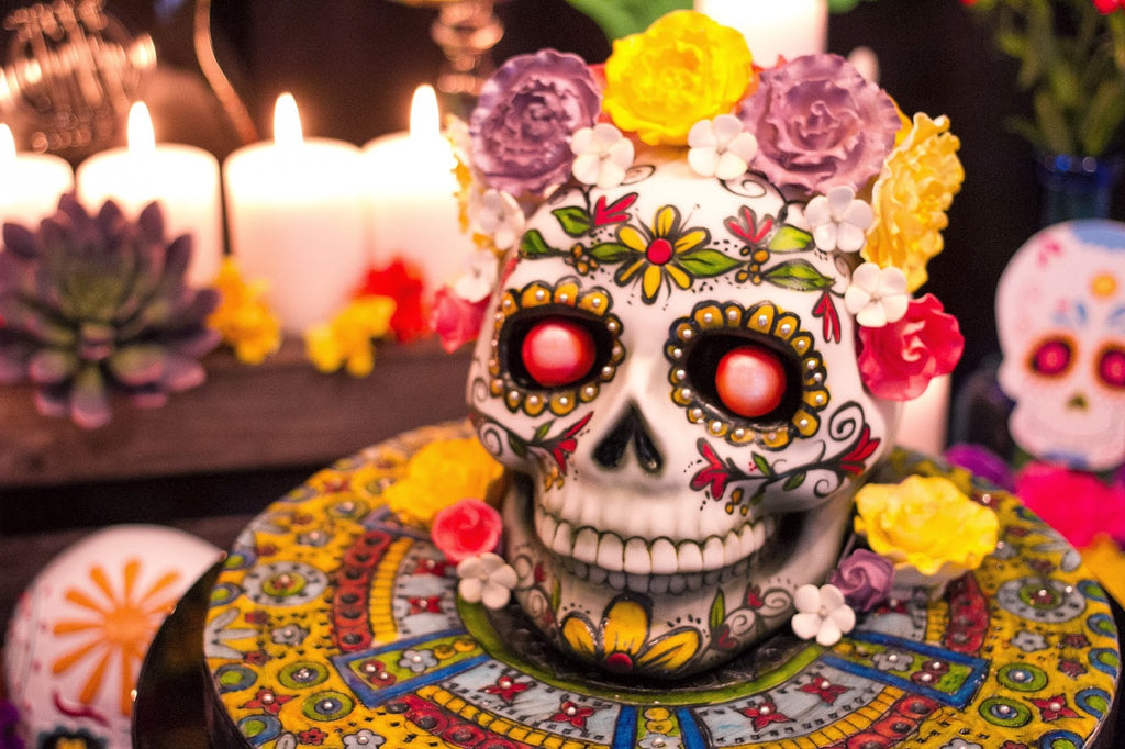 Riles & Bash_Celebrating Dia de los Muertos_sugar skull_photo inflightideas.blogspot