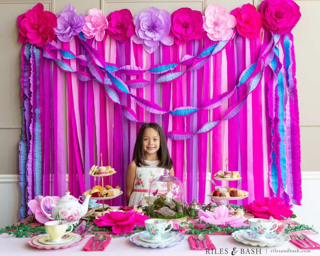 Riles & Bash An Enchanted Pink & Purple Garden Tea Party