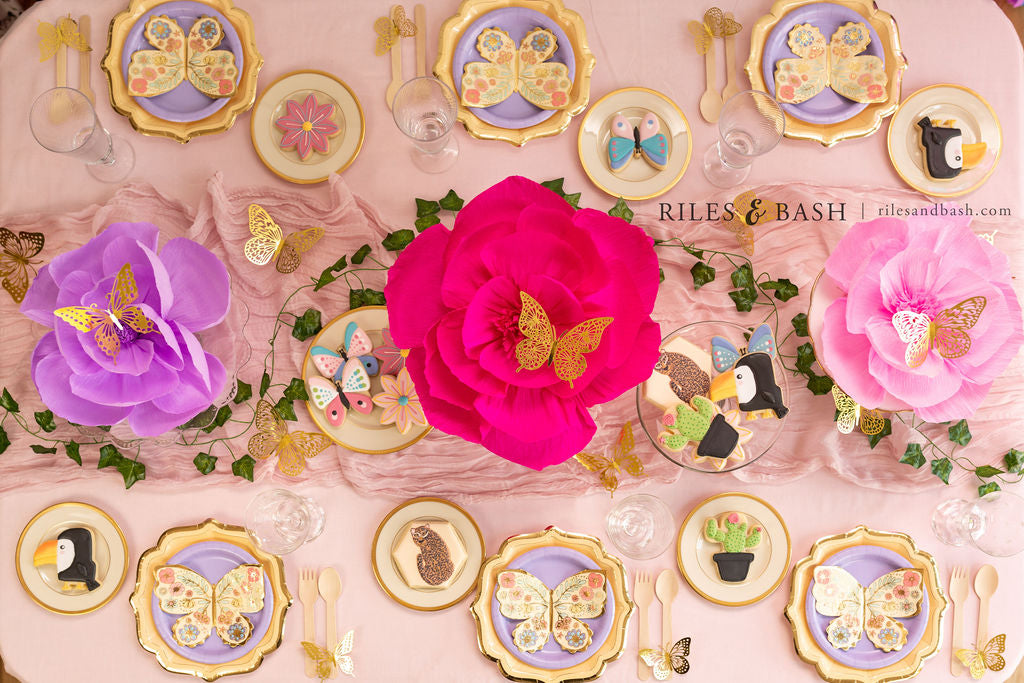 Riles & Bash An Enchanted Pink & Purple Butterfly Garden Party