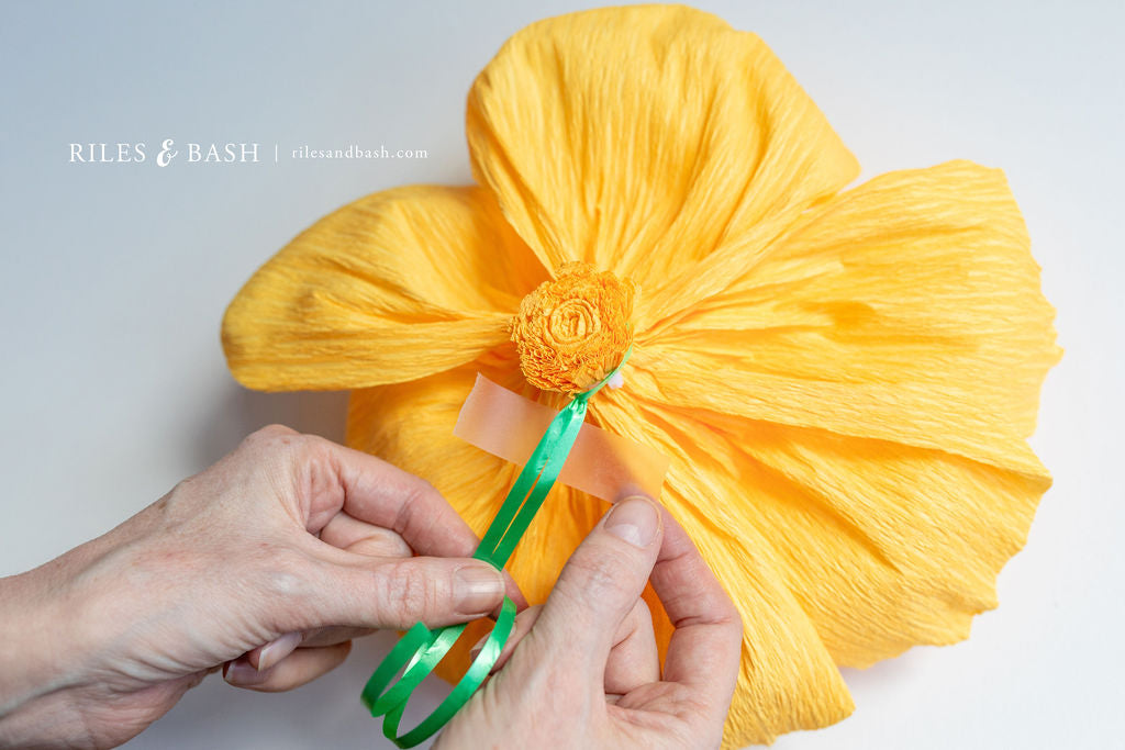 Riles & Bash Fiesta Mexican Streamer Backdrop with Crepe Paper Fiesta Flowers_How to Build a Fiesta Backdrop_Cinco De Mayo_Fiesta_Taco Bar Party_Riles & Bash Party