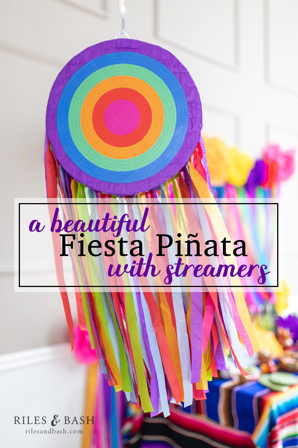 Riles & Bash Fiesta Streamer with Colorful Streamers