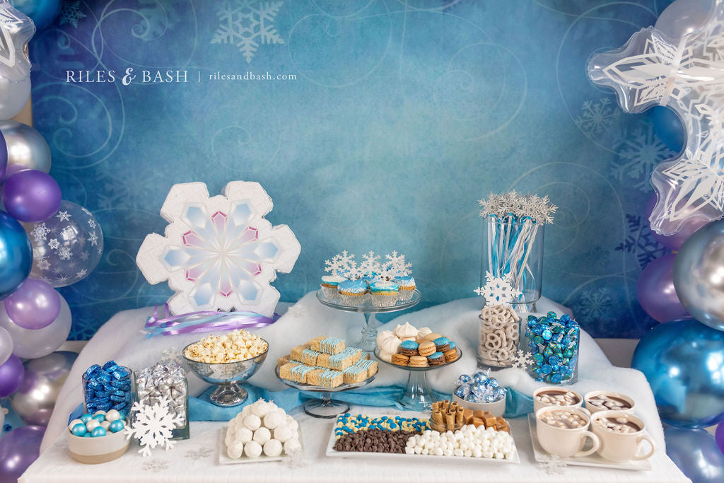 Riles & Bash Frozen Snowflake Pinata_Birthday Party Pinata_Winter Wonderland_Christmas Pinata