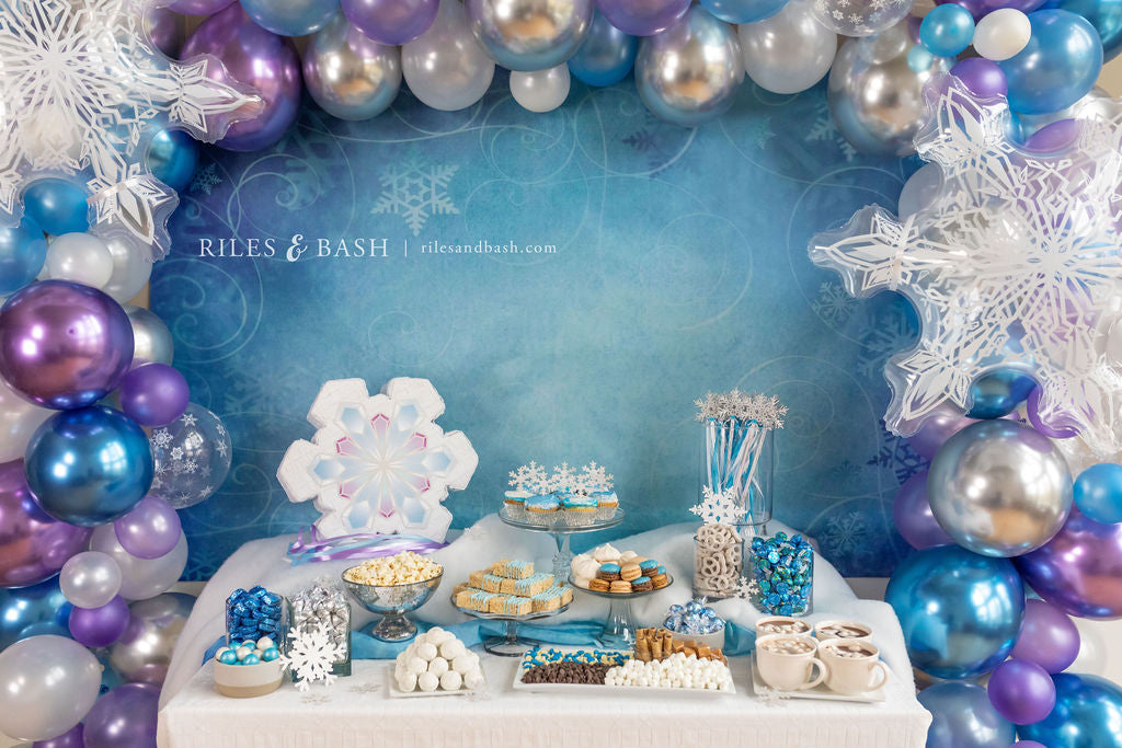 Riles & Bash Frozen Snowflake Pinata_Birthday Party Pinata_Winter Wonderland_Christmas Pinata